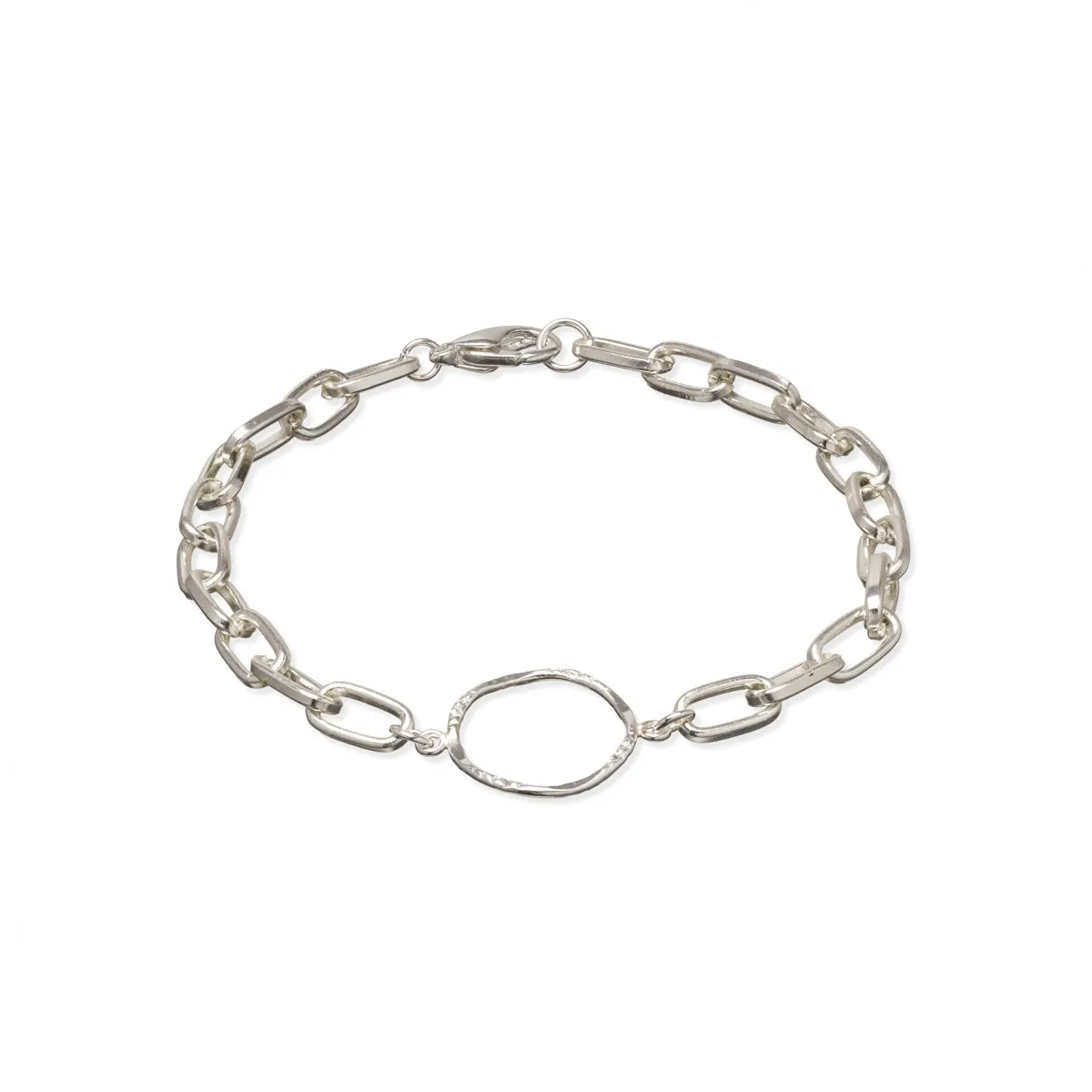 Silver Paperclip Bracelet