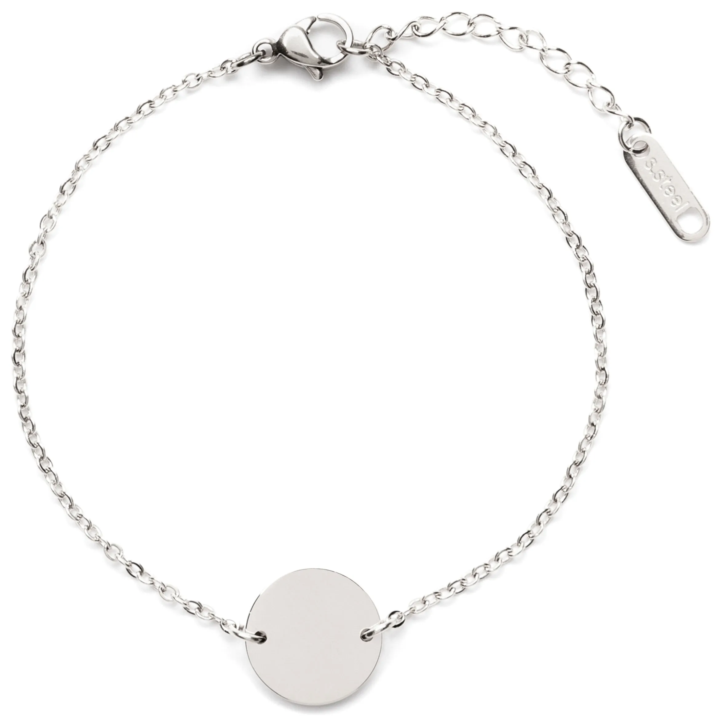 Simple Circle Bracelet Silver