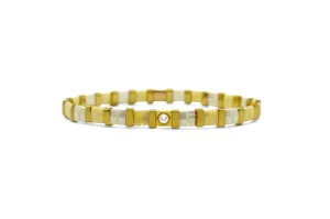 So Colorful! Pearl Morse Code Tila Bracelet