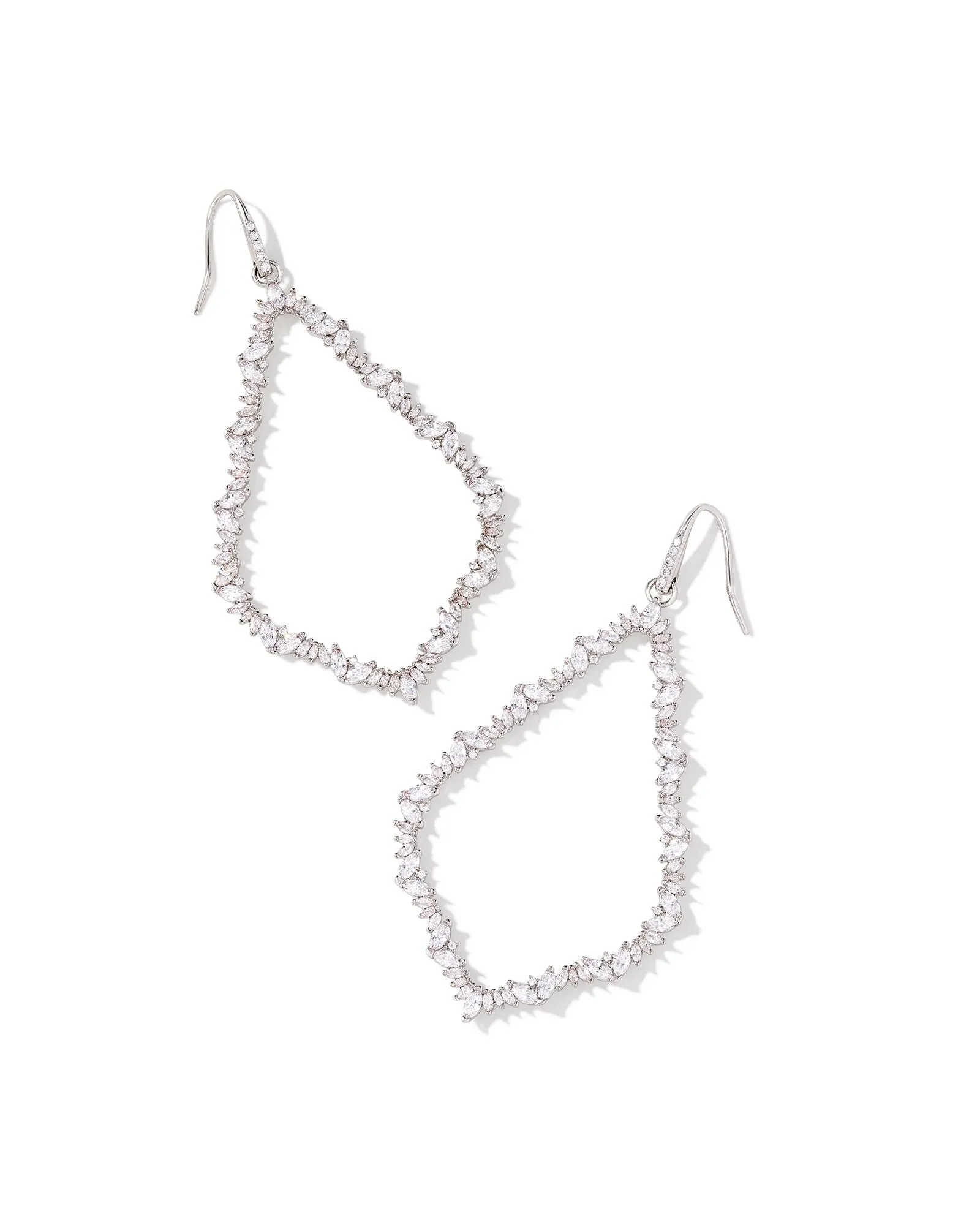 Sophee Crystal Earring in Rhodium