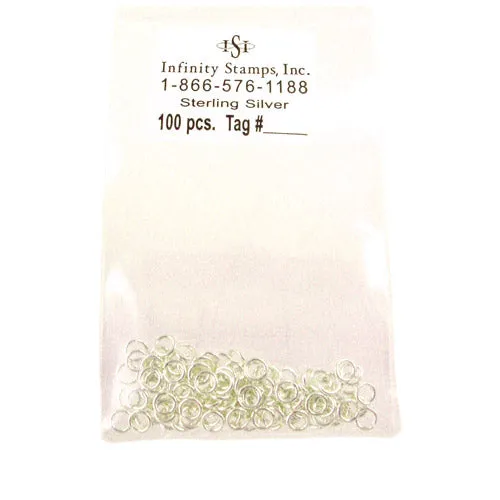 Sterling Silver Jump Rings - 100 Pack