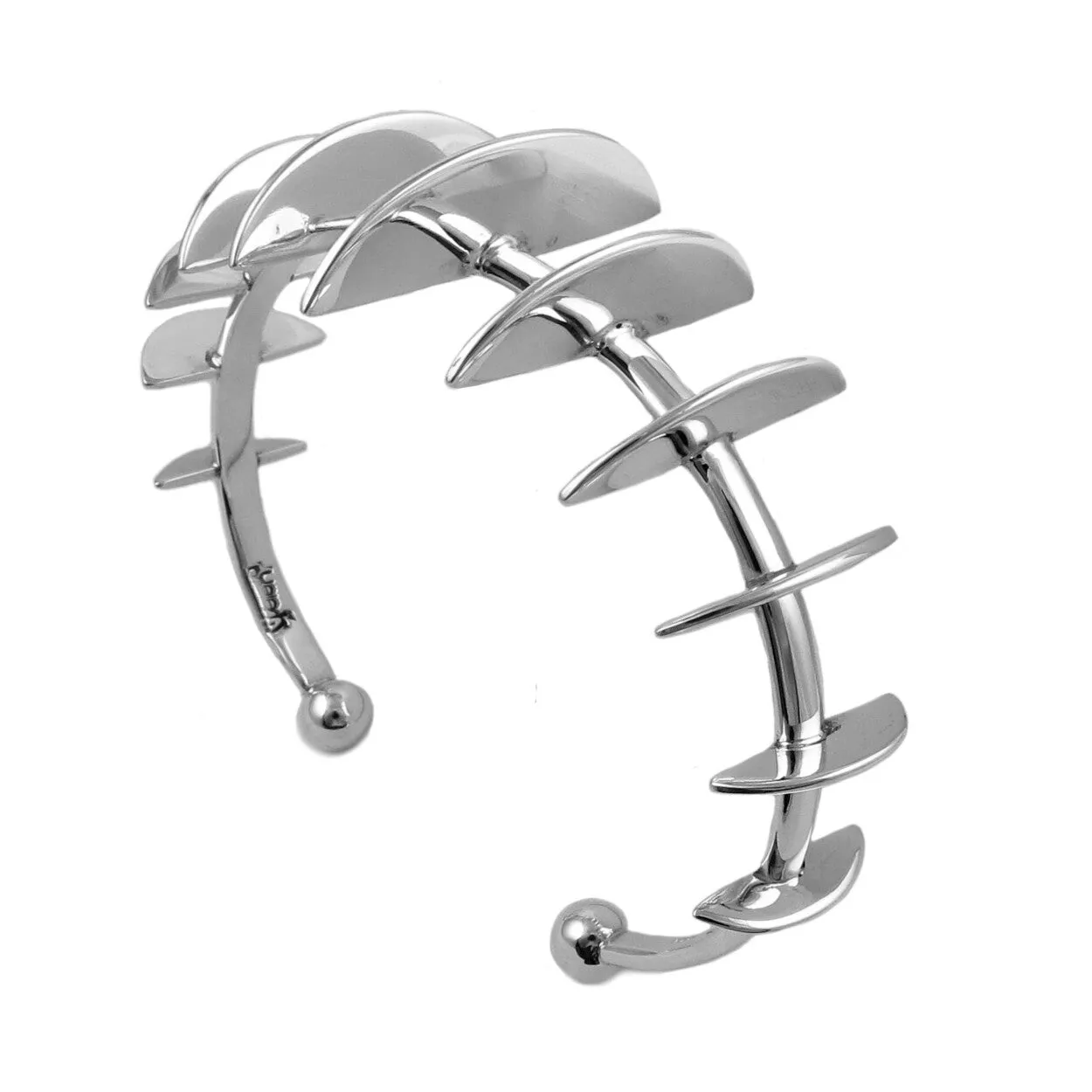 Sterling Silver Modernist Bracelet Cuff