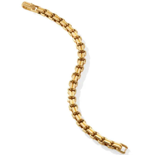 Streamline Double Heirloom Link Bracelet in 18K Yellow Gold, Size Medium