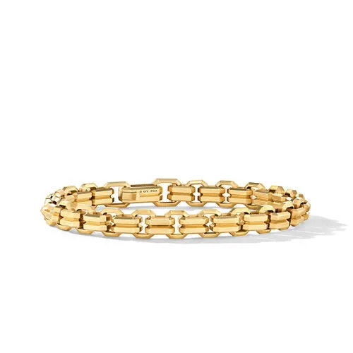 Streamline Double Heirloom Link Bracelet in 18K Yellow Gold, Size Medium