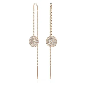 Swarovski Part of the Meteora Collection Women's Meteor Motif with Snow Pavé of Clear Round-Cut Crystals in a Rose Gold-Tone Finished Setting Meteora Drop Earrings - 5689427