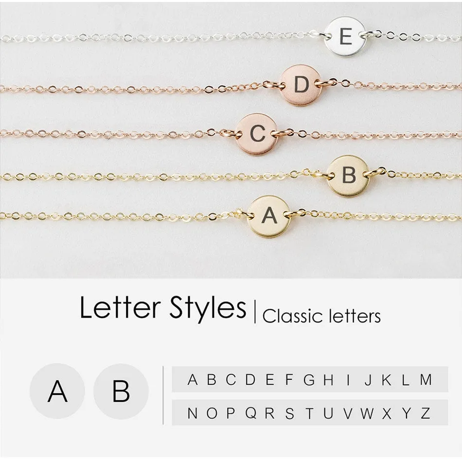 TINY CLASSIC SCRIPT INITIAL CHOKER