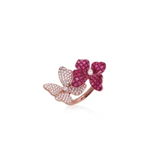 Twin Butterfly Ring