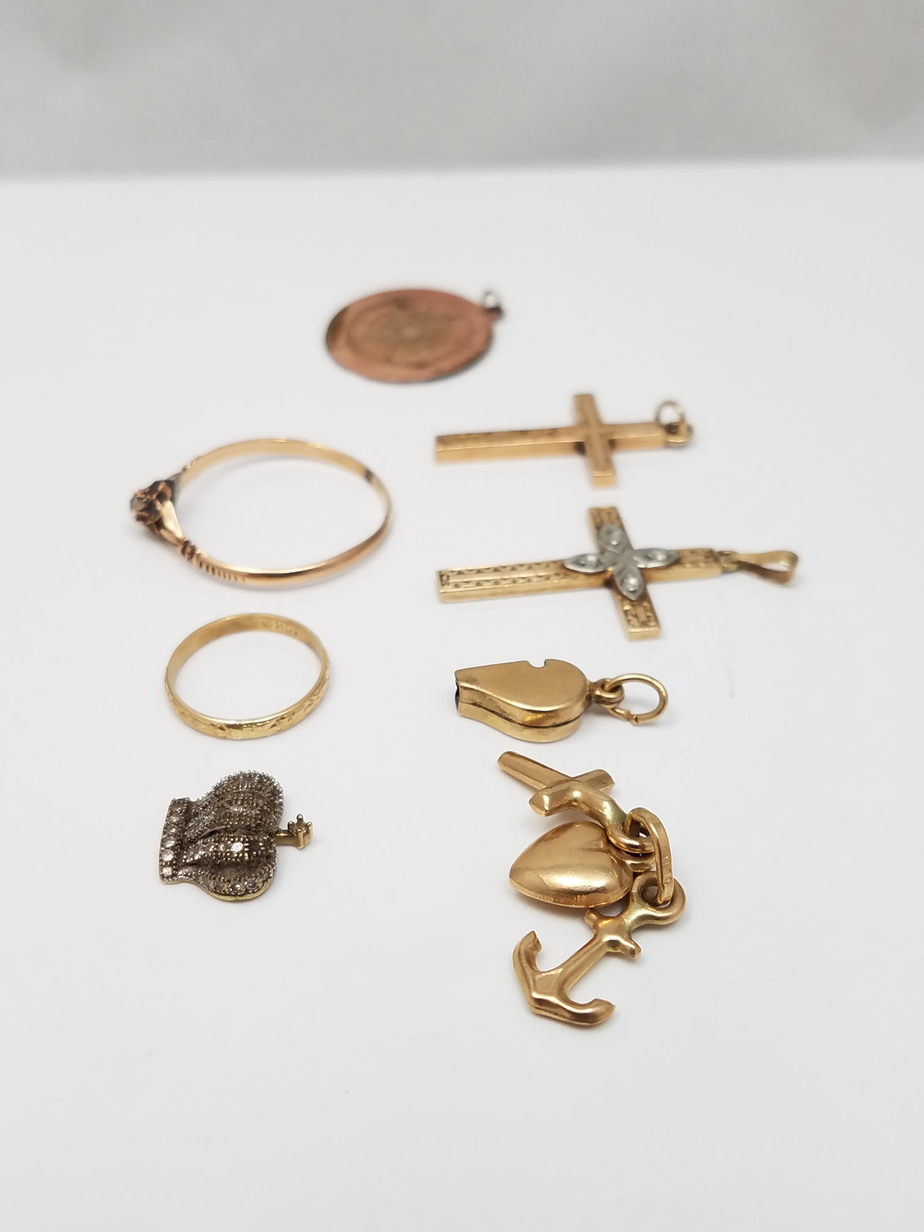 Vintage Estate Jewelry Lot 8k to 10k Gold