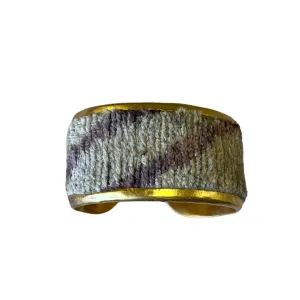 Vintage Textured Cuff {Purple, Light Gray}