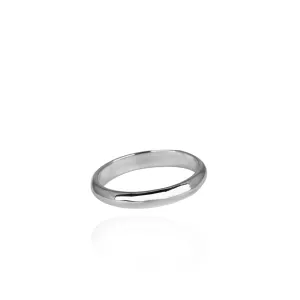 White Gold Wedding Ring 2-4 mm