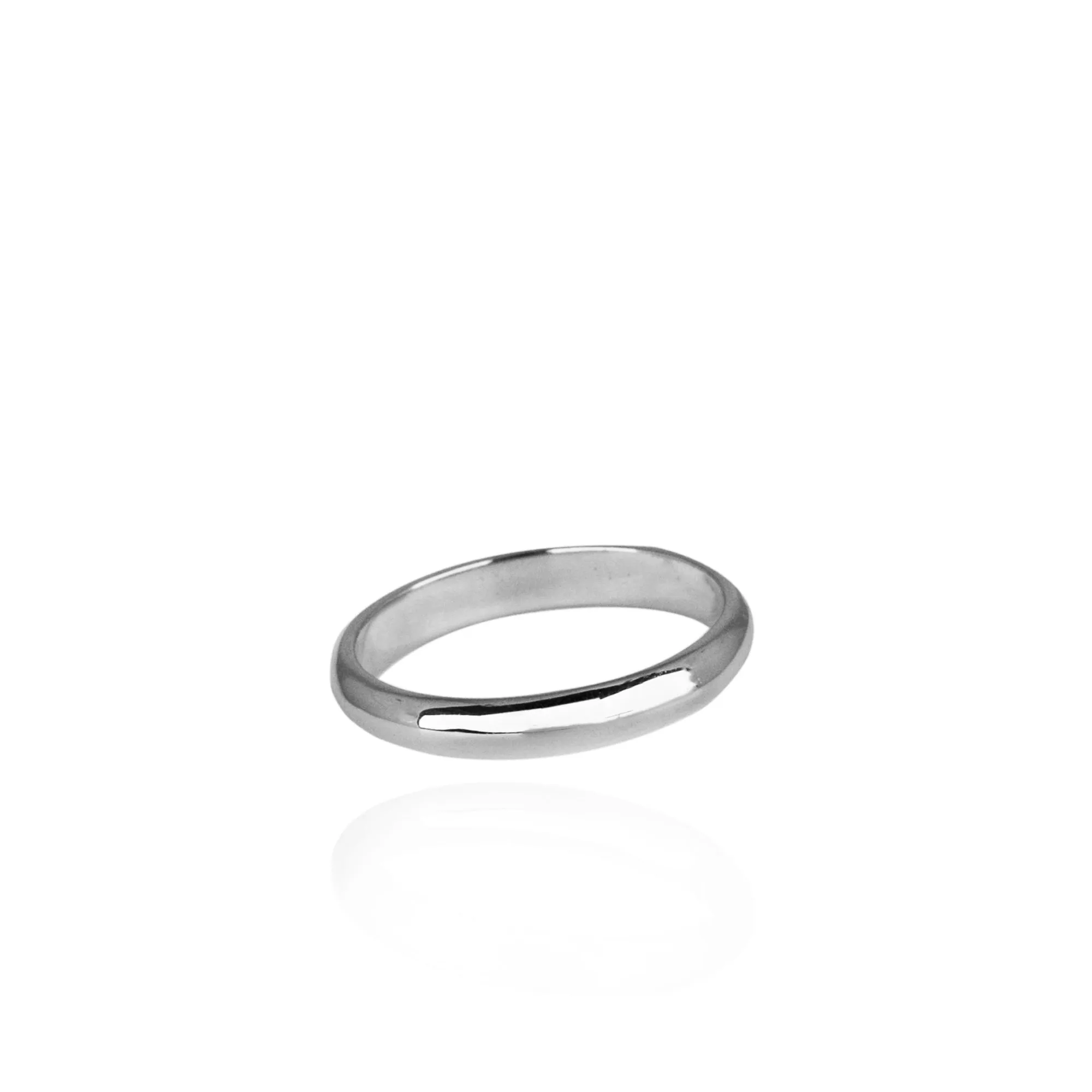 White Gold Wedding Ring 2-4 mm