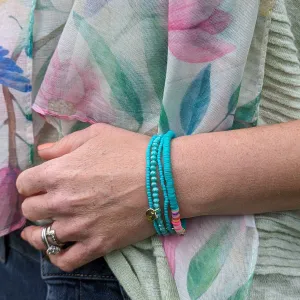 'With Love' Bracelet Set - Turquoise