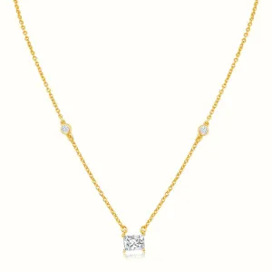 Women's Vermeil Dangling Diamond Necklace Pendant