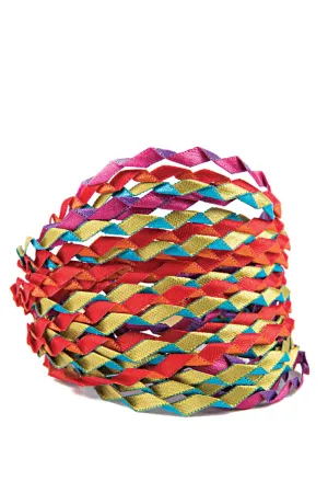 Zig Zag Colorful Silk Bracelet